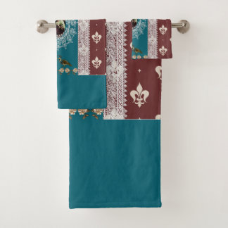Romantic vintage towel set