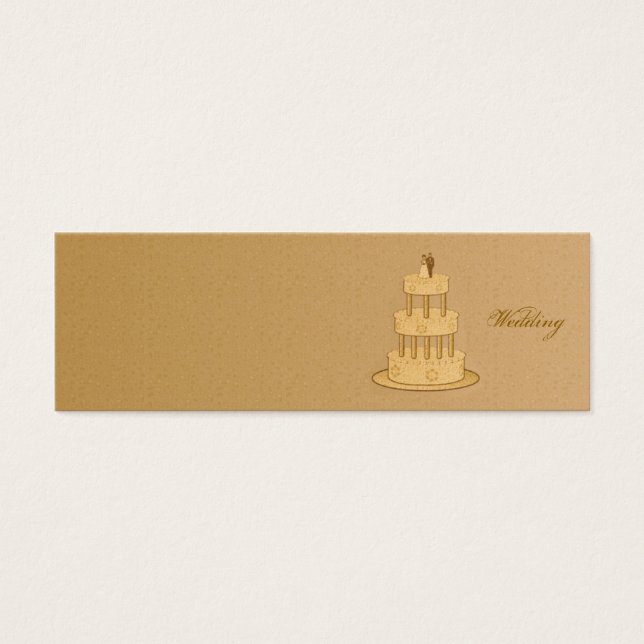 Romantic Vintage Wedding Favour Tag (Front)