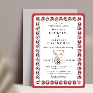 romantic vintage wedding invitation