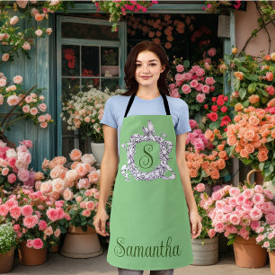 Romantic, Vintage Wreath Personalised Apron