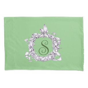 Romantic, Vintage Wreath Personalised Pillowcase