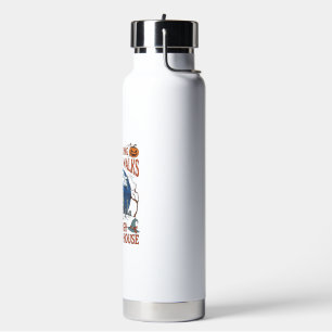 Romantic Walks Through Haunted House Ghost Pumpkin Water Bottle