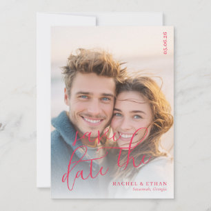 Romantic Warm Beach Photo Save The Date