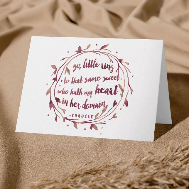 Romantic Watercolor Engagement Card (Creator Uploaded)