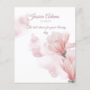 Romantic watercolor floral Flyer