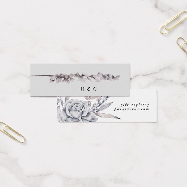 Romantic Watercolor Floral Wedding Registry (Office)