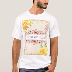 Romantic Watercolor Flower Bridal Party Shirt