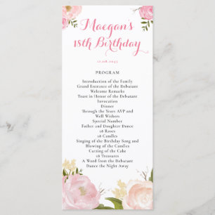 Romantic Watercolor Flowers Program - CUSTOM Programme