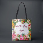 Romantic Watercolor Flowers Wedding Favour Tote Bag<br><div class="desc">Romantic Watercolor Flowers Wedding Favour Tote Bag. The Text can be changed using right the "Details" menu. To fit everything to your needs please click the "Customise" button and you can text style and backround colour change. Other colours are available. Please contact me if you need help or matching items....</div>