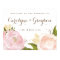 Romantic Watercolor Flowers Wedding Welcome Sign