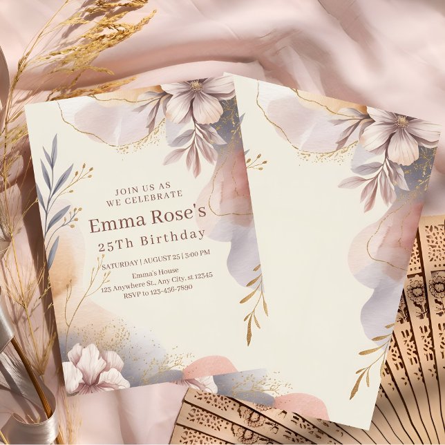 Romantic Watercolor Garden Party Invitation (Creator Uploaded)