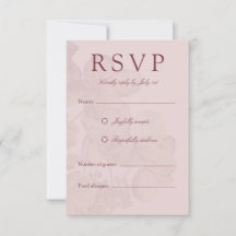 Romantic Watercolor Hydrangea Elegant RSVP