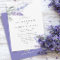 Romantic Watercolor Lavender Floral w/ QR Code
