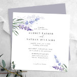 Romantic Watercolor Lavender Floral Wedding Invitation<br><div class="desc">Romantic watercolor lavender floral wedding invitation. Matching items in this collection.</div>