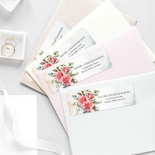 Romantic Watercolor Pink Roses