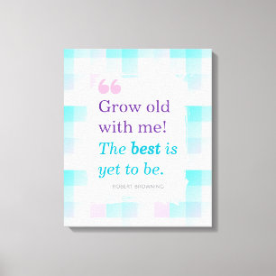Romantic Watercolor Quote Canvas Print