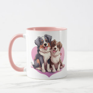 Romantic Watercolor Spaniel Art Mug