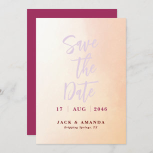 Romantic watercolor stunning wedding Save the date Invitation