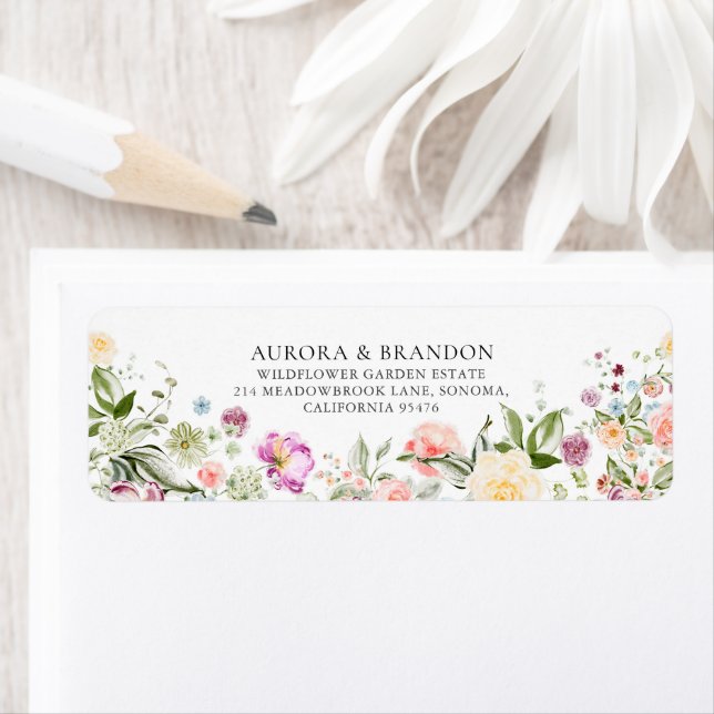 Romantic Watercolor Wildflower Wedding  (Insitu)