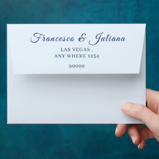 Romantic Waterfront Wedding Envelope
