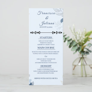 Romantic Waterfront Wedding Menu