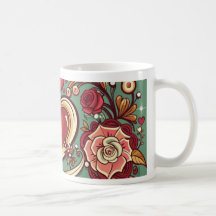 Romantic Wedding & Anniversary Mug with Elegant