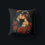 Romantic Wedding Couple Long Sleeve Shirt  Cushion<br><div class="desc">Celebrate love with comfort and style. This Bella Canvas Tri-Blend Long Sleeve Shirt features an exclusive romantic design of a wedding couple, delicately framed by bold floral elements and classic wedding rings — all in a stunning 3D vector-style illustration. Made with ultra-soft, lightweight fabric, this long sleeve tee feels as...</div>