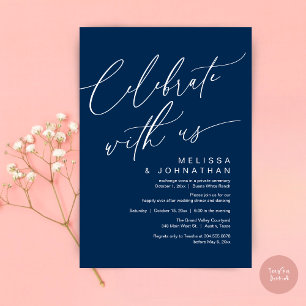 Romantic Wedding Dinner Party, Celebrate with us Invitation