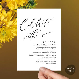Romantic Wedding Dinner Party, Celebrate with us Invitation