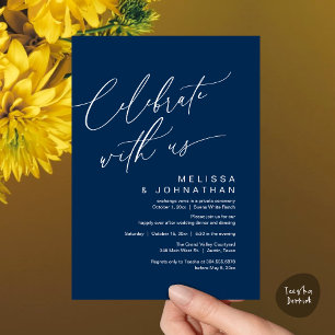 Romantic Wedding Dinner Party, Celebrate with us Invitation