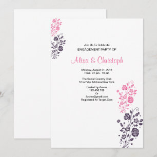 Romantic Wedding Engagement Card