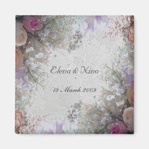 Romantic Wedding Favour  Magnet