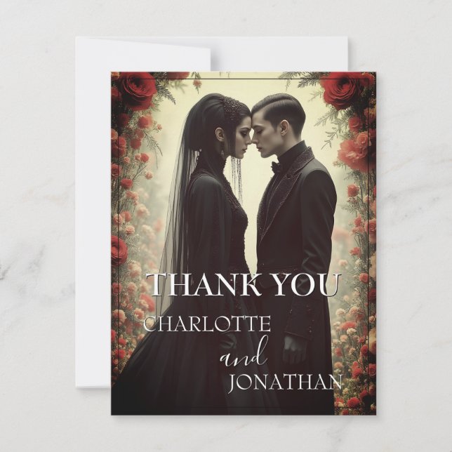 Romantic Wedding in Black Elegance (Front)