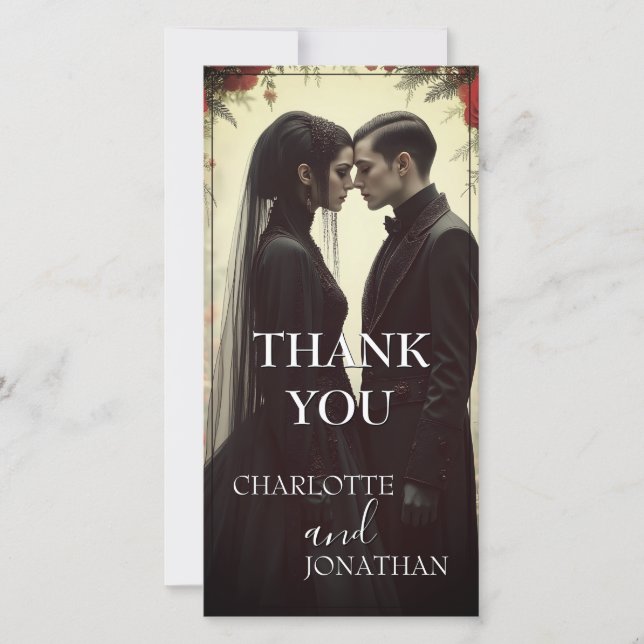 Romantic Wedding in Black Elegance (Front)