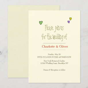 Romantic Wedding Invit Invitation