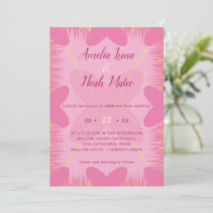 romantic wedding invitation