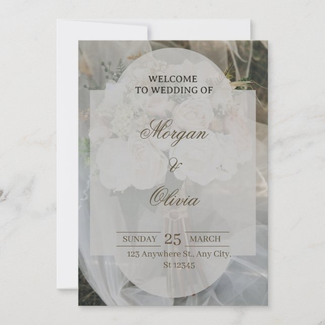 Romantic Wedding Invitation Designs (Front)