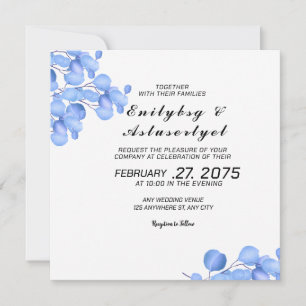 Romantic wedding invitation set square templa