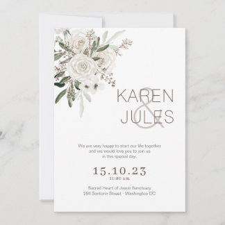 Romantic Wedding Invitation W-ROM-004