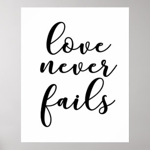 Romantic wedding love quote poster