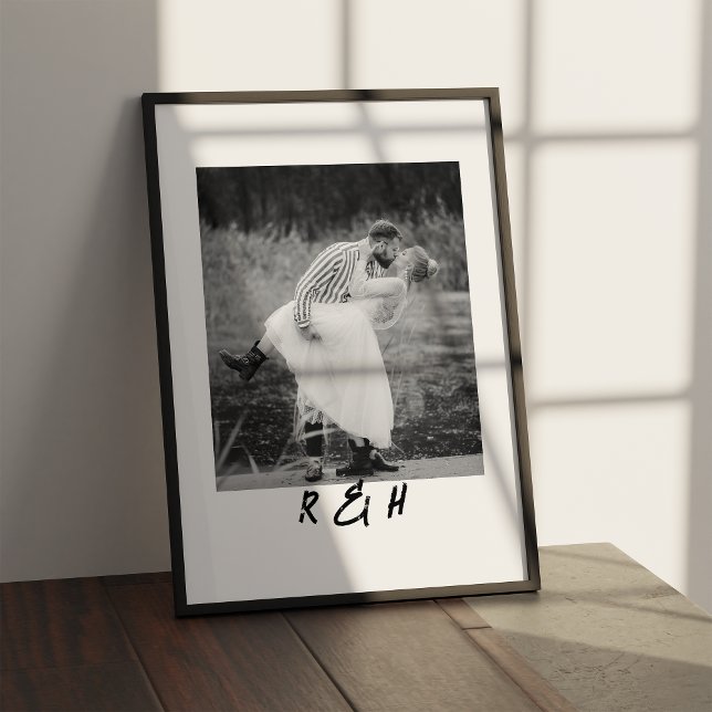 Romantic Wedding Portrait With Message Anniversary Poster (Creator Uploaded)