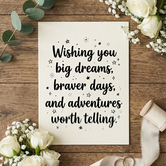 Romantic Wedding Quote Newlywed Bride Groom Card (Creator Uploaded)