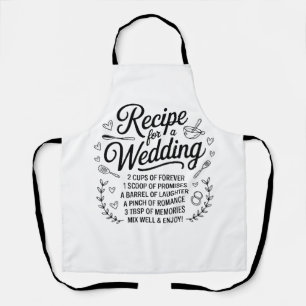 Romantic Wedding Recipe Quote Kitchen – Forever Apron