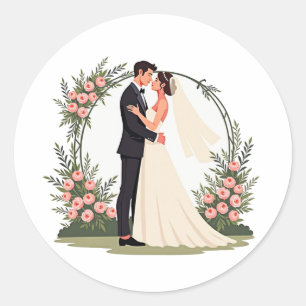 Romantic Wedding Sticker