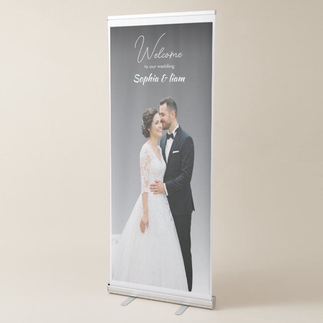 Romantic welcome photo Vertical Retractable Banner (3/4)