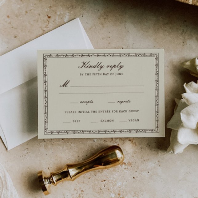 Romantic Western Ranch Wedding RSVP Card (Creator Uploaded)