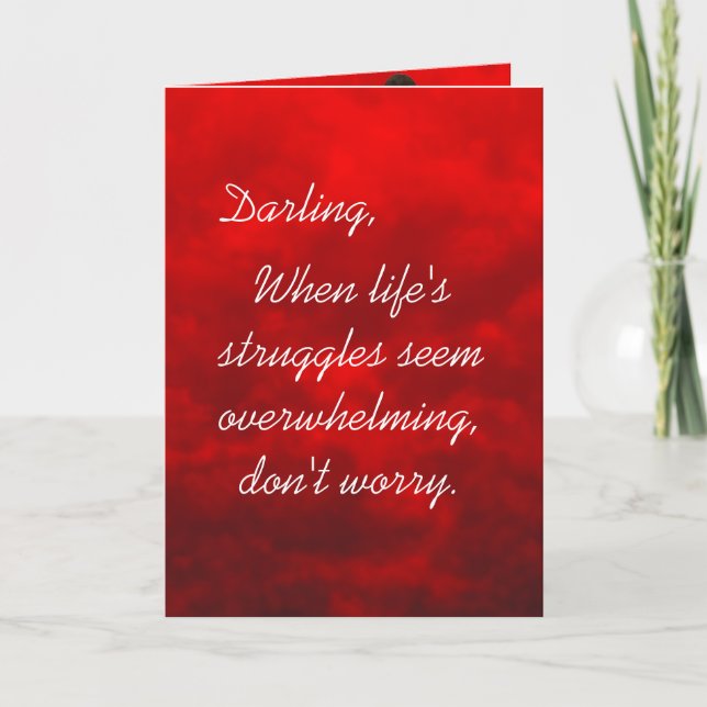 Romantic Wife Greeting Card (Front)