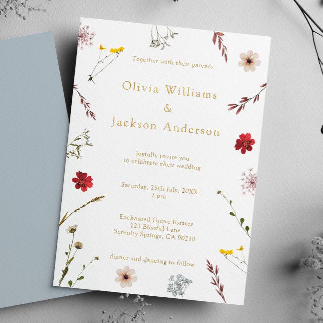 Romantic Wildflower Script Wedding  (Creator Uploaded)
