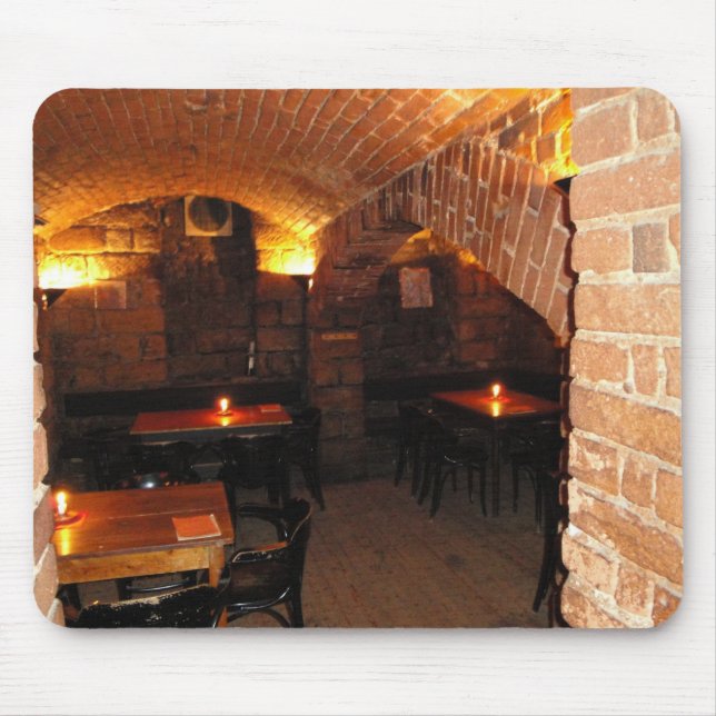 Romantic Wine Cellar Mouse Mat (Front)