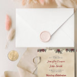 Romantic Winter Wedding Wax Seal Stamp<br><div class="desc">Add a touch of personal magic to your wedding invites with our Wedding Wax Seal Stamp! Adorned with a charming wreath and your initials, it's a festive way to seal your love. Get your Wedding Wax Seal Stamp now and let your initials grace your invites with warmth and love! You...</div>